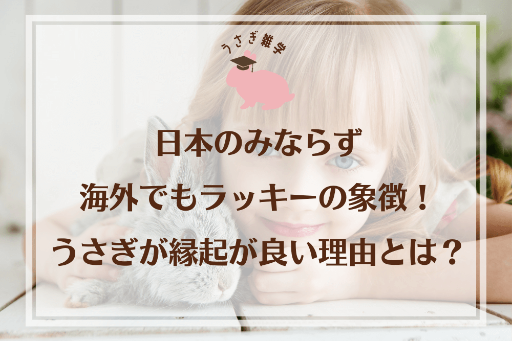 日本のみならず海外でもラッキーの象徴！うさぎが縁起が良い理由とは？