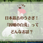 日本最古のうさぎ！「因幡の白兎」ってどんなお話？